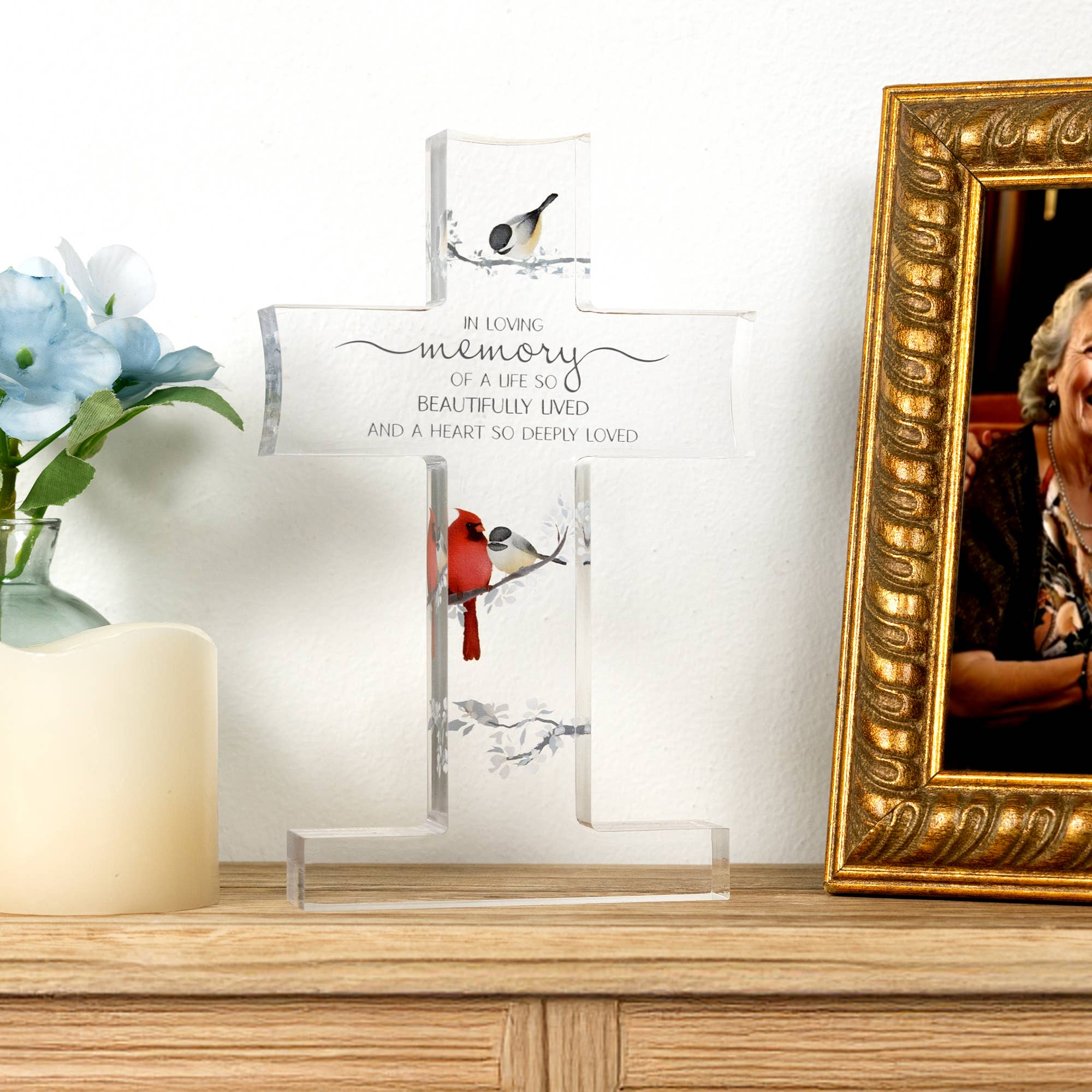 Memory - 7" Acrylic Cross Plaque