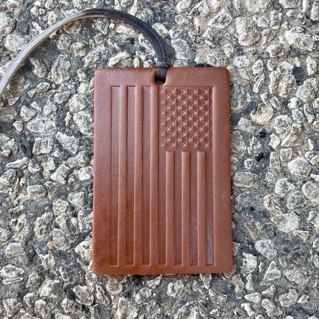 Rectangle Old Glory Air Flair: Leather