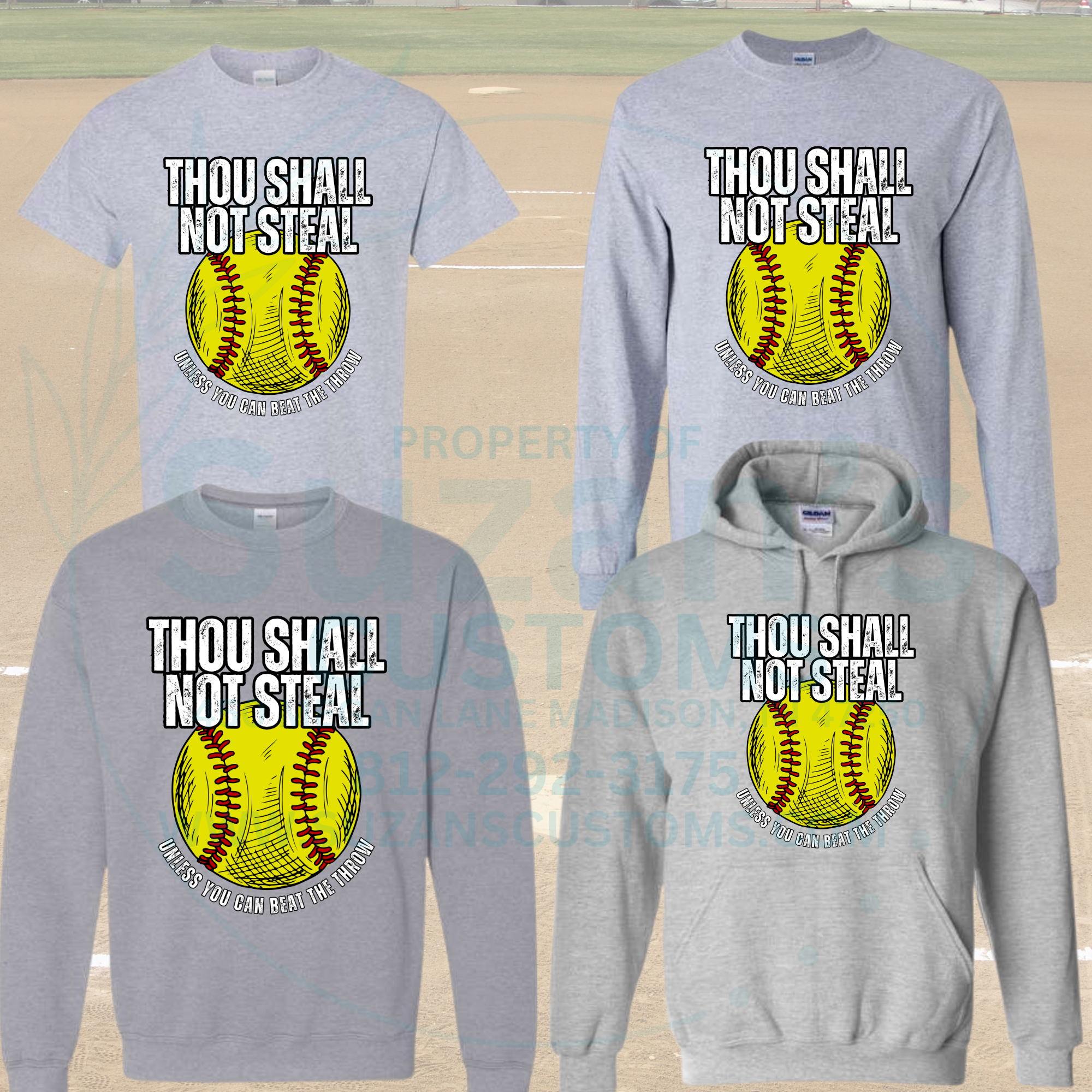 Thou Shall Not Steal - softball