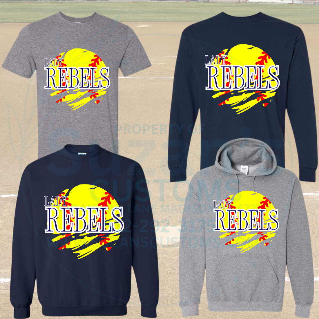 Southwestern Softball - distressed