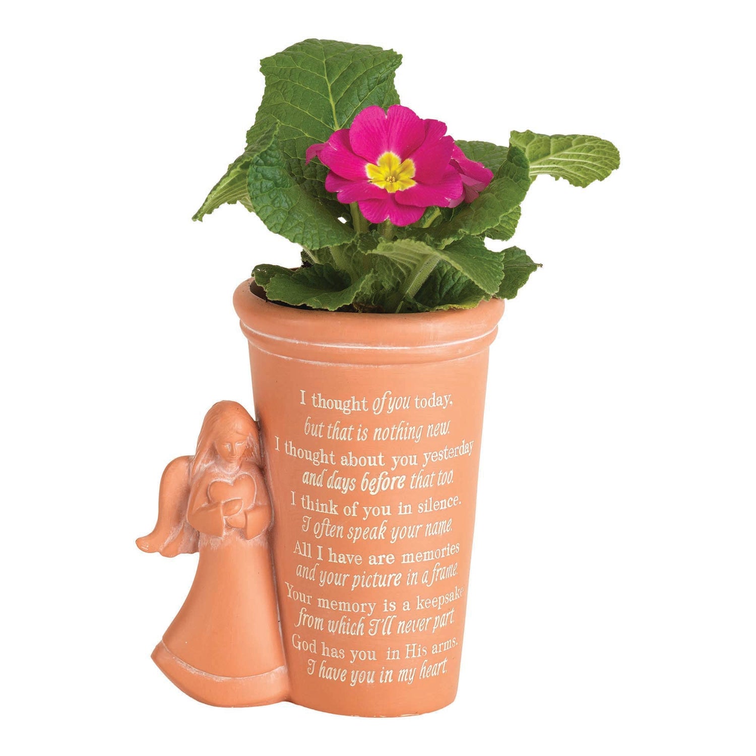memory plant pot I Thought Of You Today Bereavement Angel Flower Pot