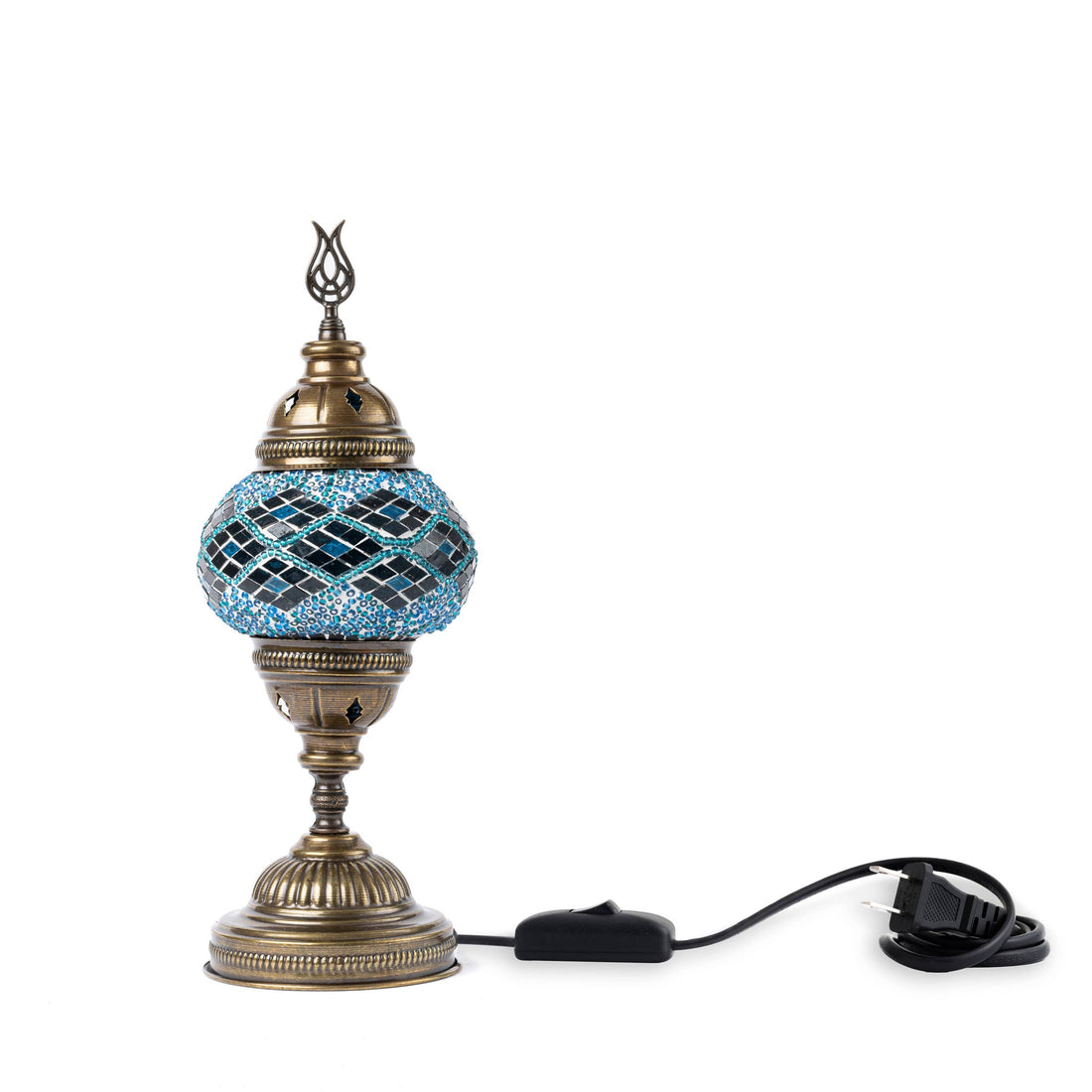🌿 Handmade Turkish Mosaic Lamps | Spring–Summer Bestseller: Blue Quads