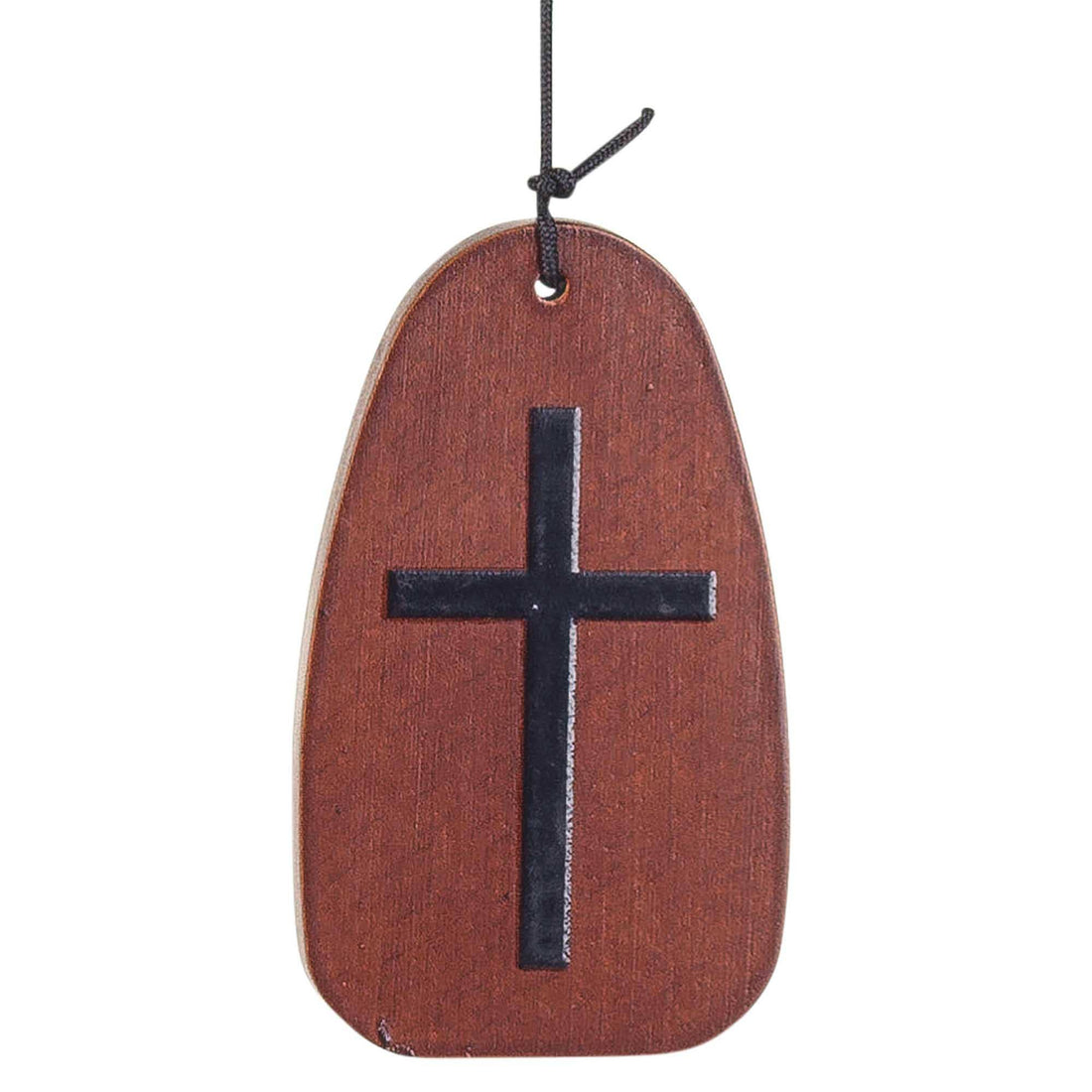 WINDCHIME BROWN CROSS ENGRAVED SAIL 36&quot;