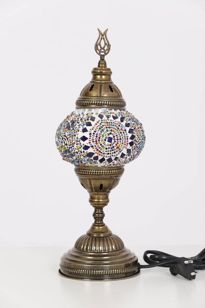 Turkish Standart Mosaic Lamps: Multicolor Flowers
