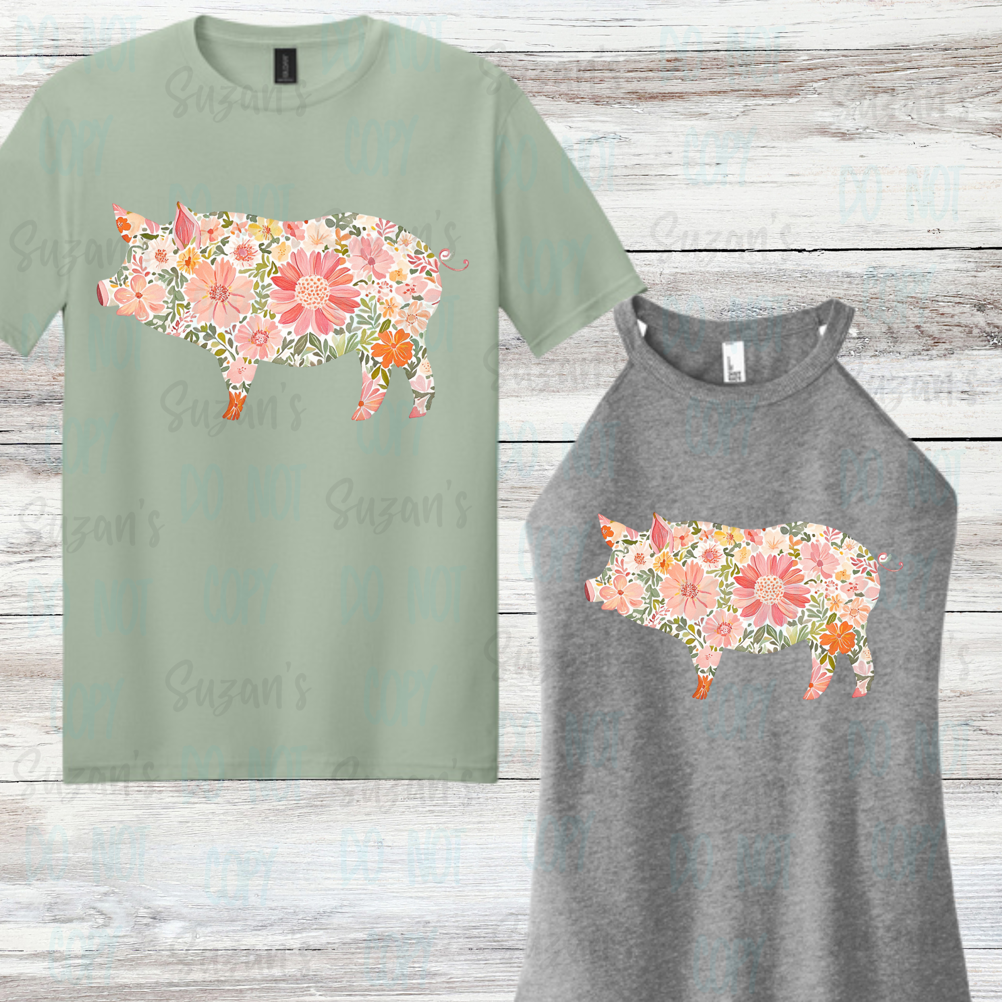 Floral Pig