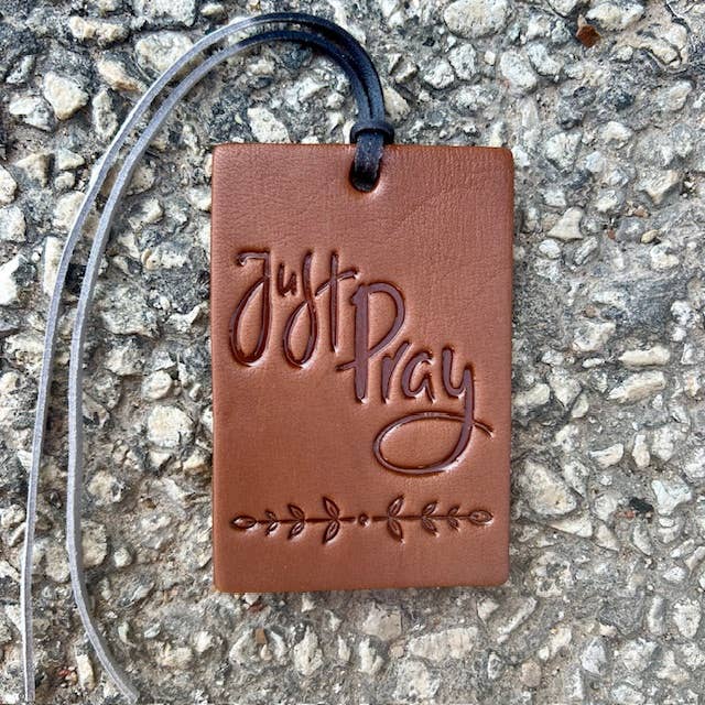 Rectangle Just Pray Air Flair : Warm Sugar / Brown