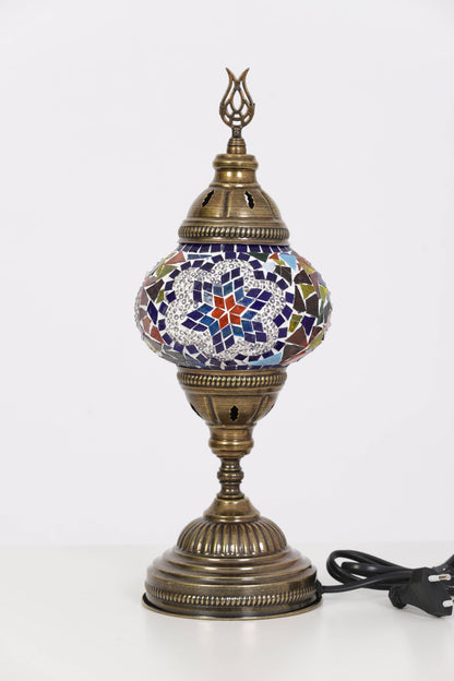 Turkish Standart Mosaic Lamps: Multicolor Flowers