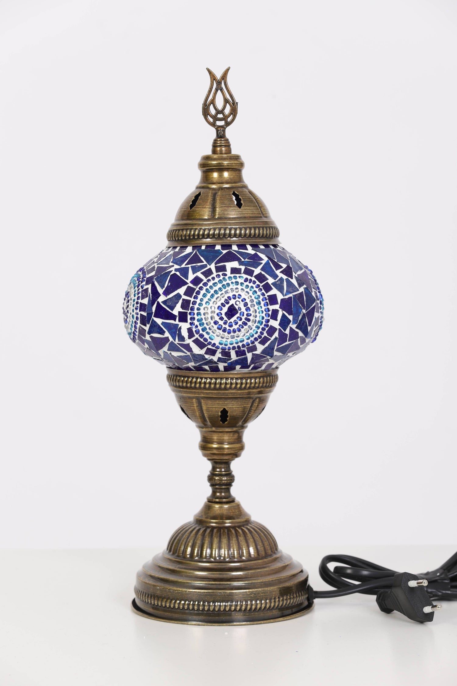 Turkish Standart Mosaic Lamps: Multicolor Flowers