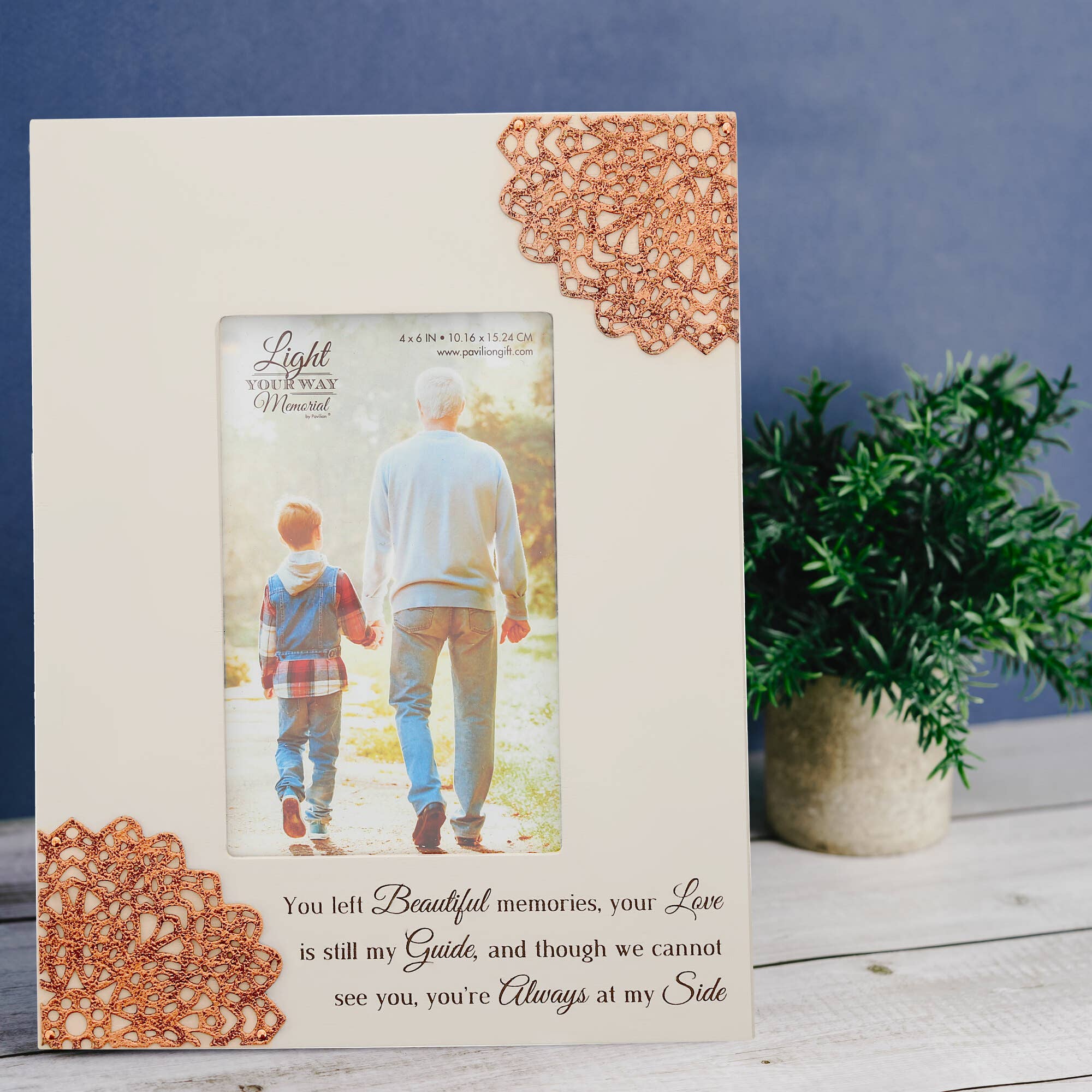 Always At My Side - 7.5" x 9.5" Frame (Holds 4" x 6" Photo)