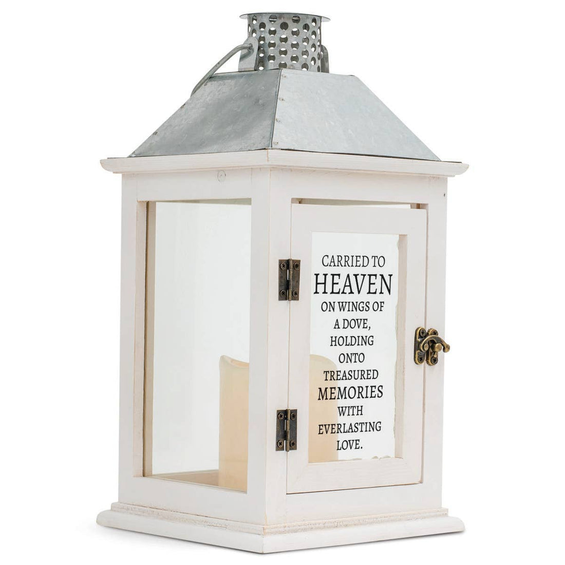 CARRIED TO HEAVEN ON WINGS OF DOVE LANTERN