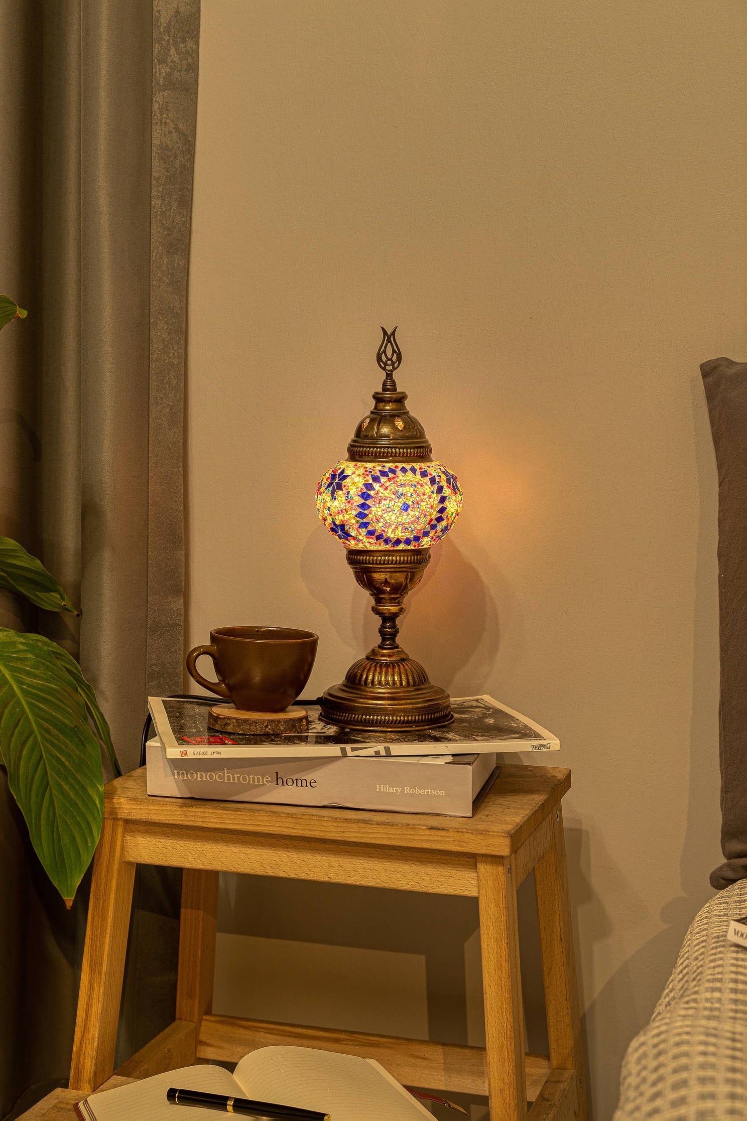 🌿 Handmade Turkish Mosaic Lamps | Spring–Summer Bestseller: Blue Quads