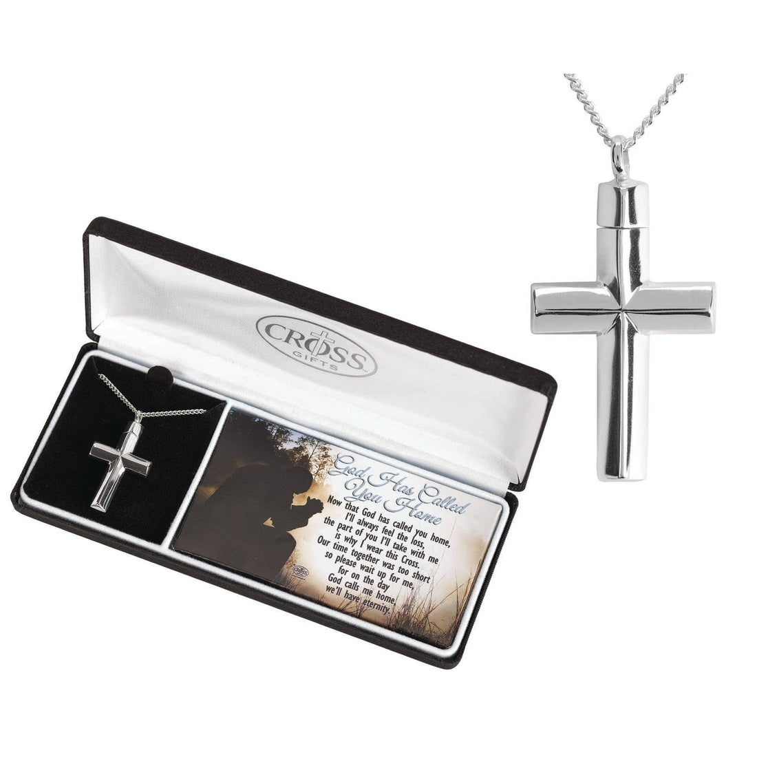 God Has Called You Home Cross Urn Necklace