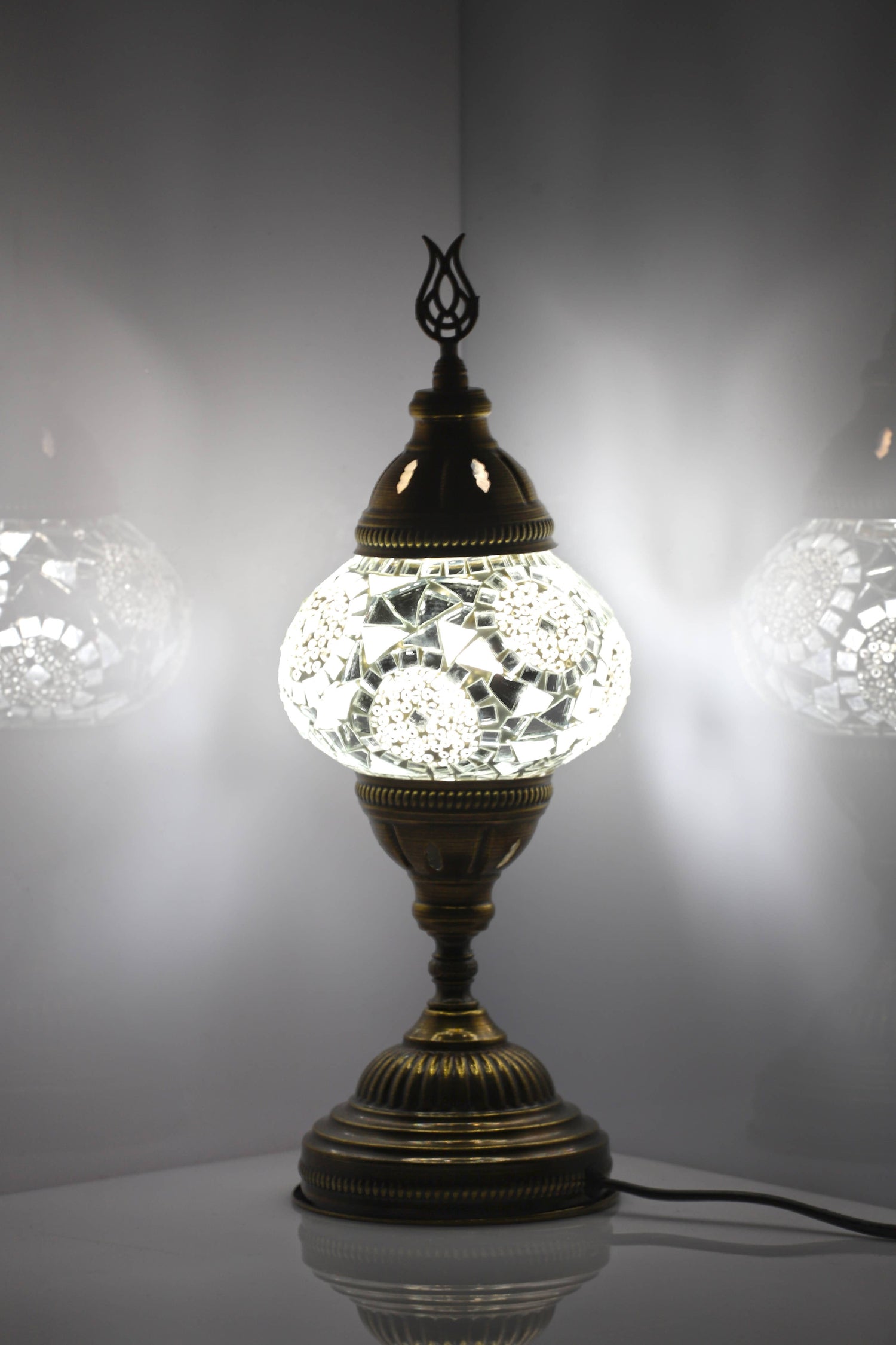 Turkish Standart Mosaic Lamps: Multicolor Flowers