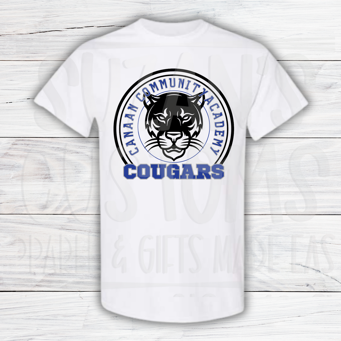 Canaan Cougars Circle Tee and Long Sleeve