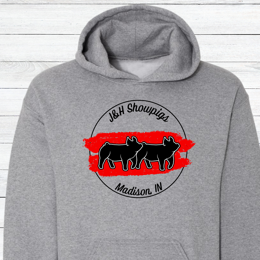 J&H Showpigs.4 HOODIE