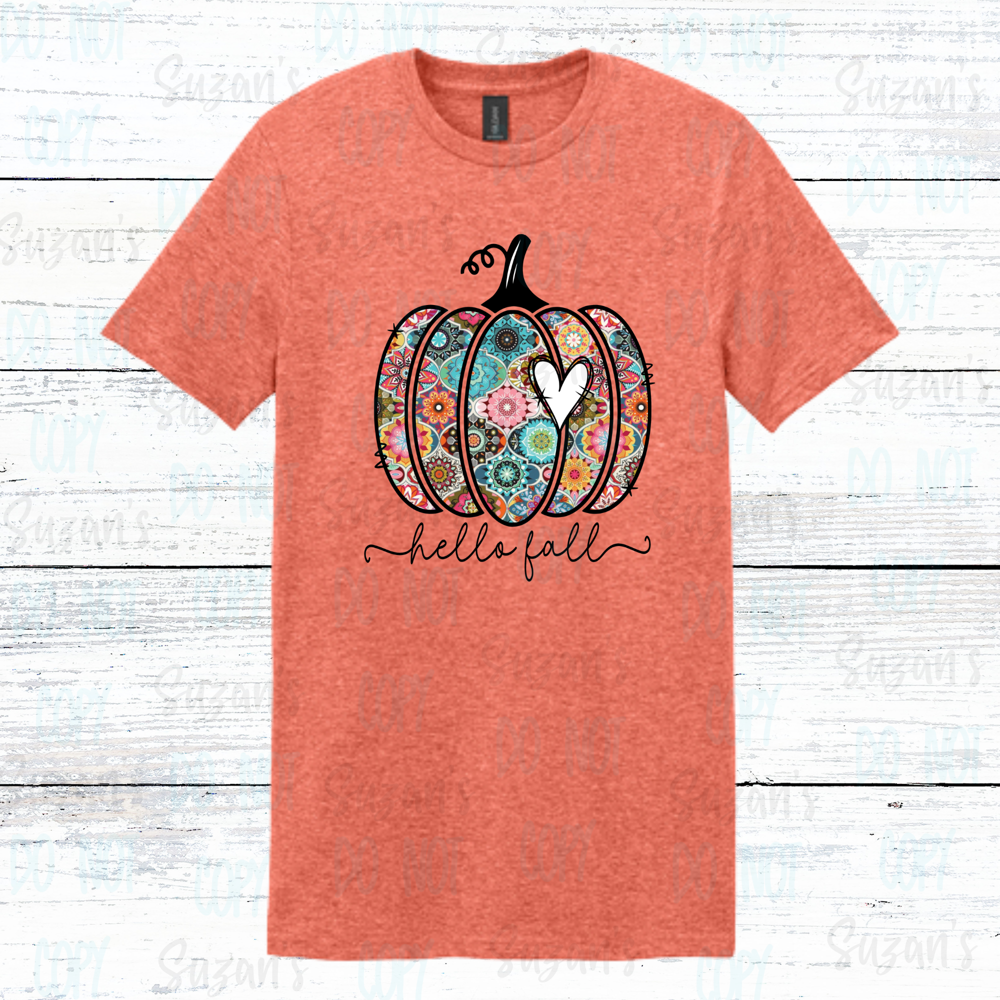 Hello Fall Mosaic Pumpkin