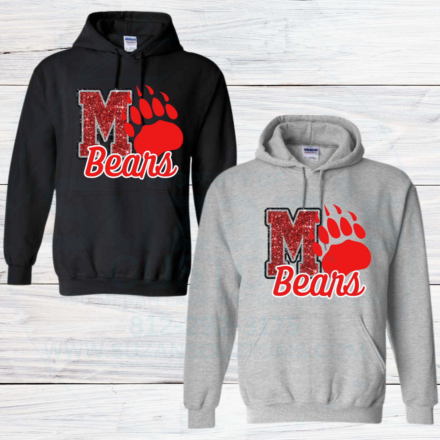 Madison Bears Faux Glitter M (Fundraiser)