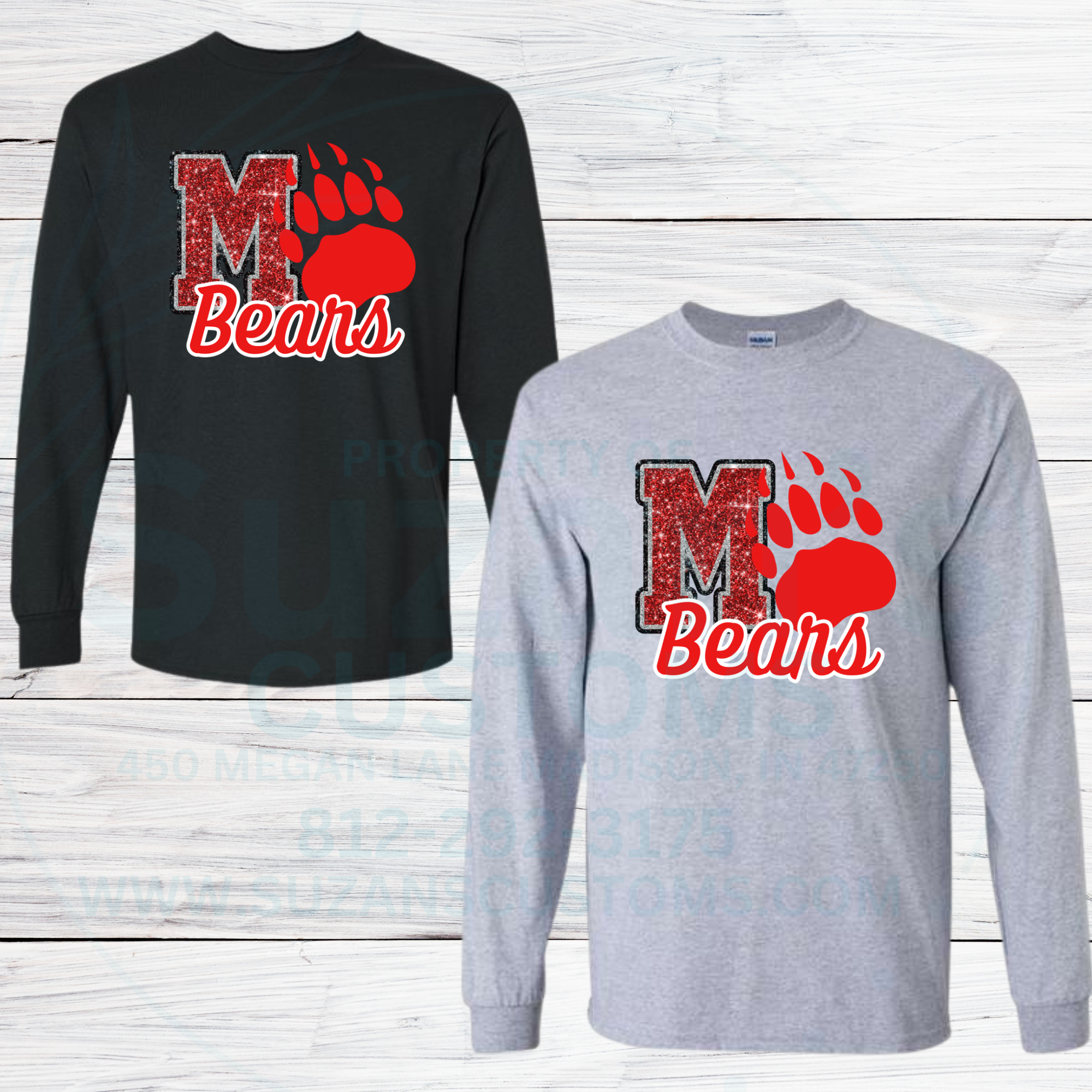 Madison Bears Faux Glitter M (Fundraiser)