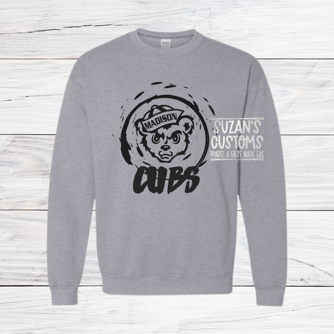 Madison Cubs Distressed Circle