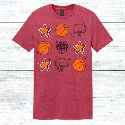 Madison Basketball Distressed Stack