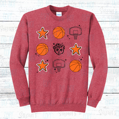 Madison Basketball Distressed Stack