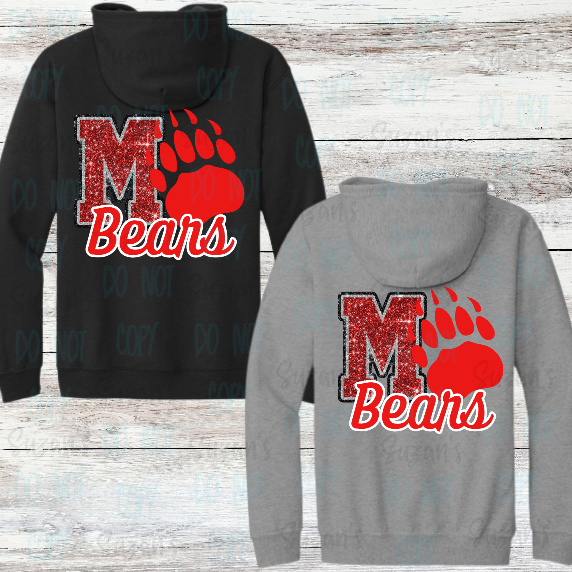 Madison Bears Faux Glitter M (Fundraiser)