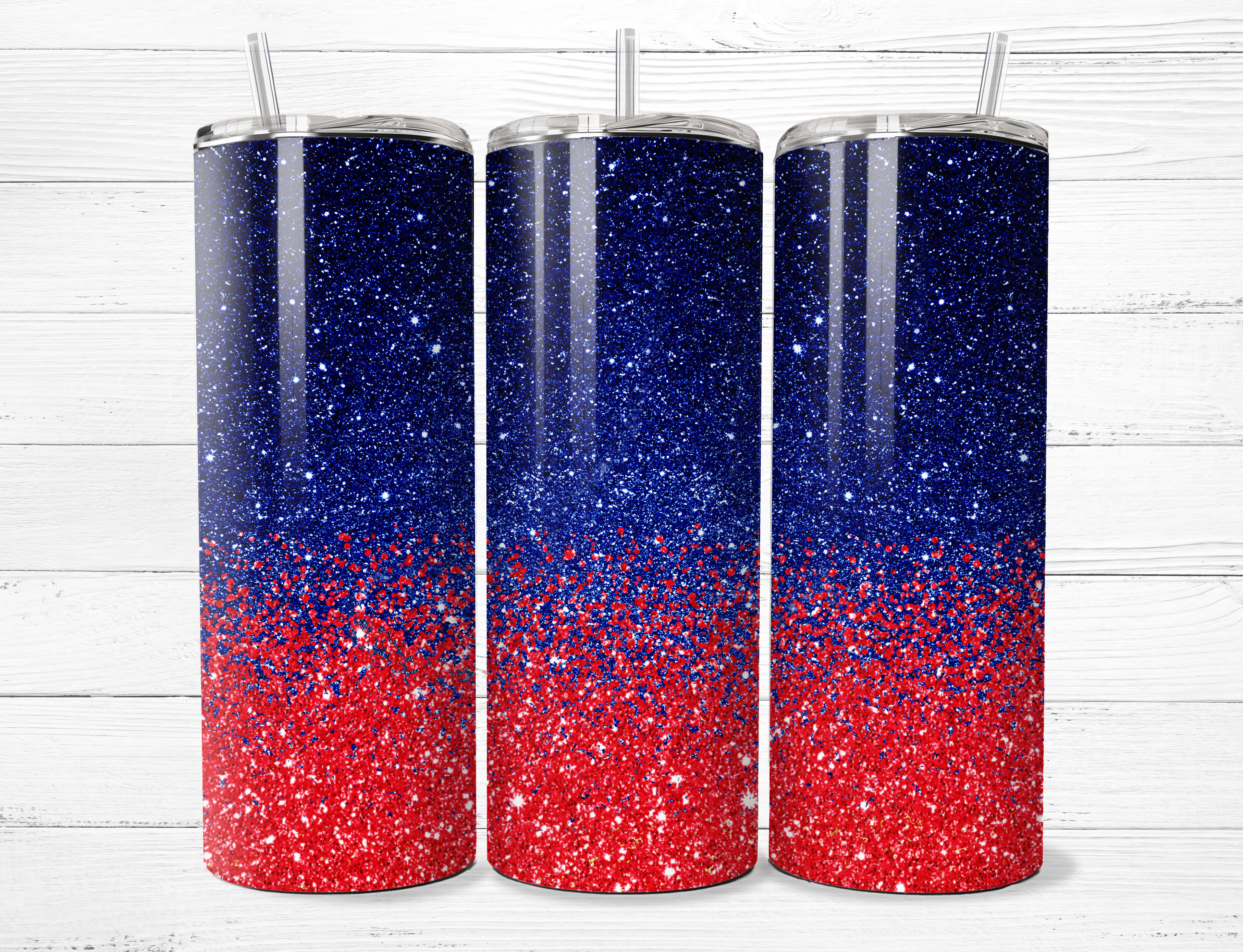 Navy to Red Ombre Tumbler