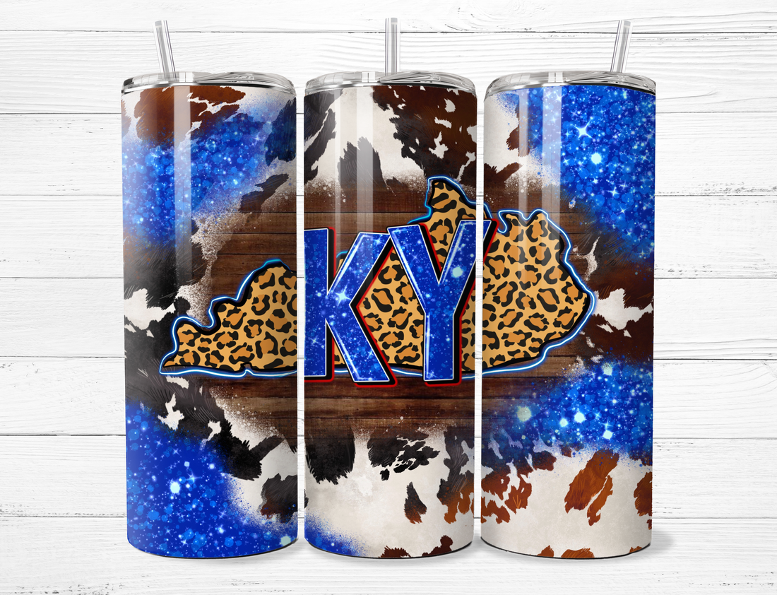 Kentucky Leopard Print Tumbler