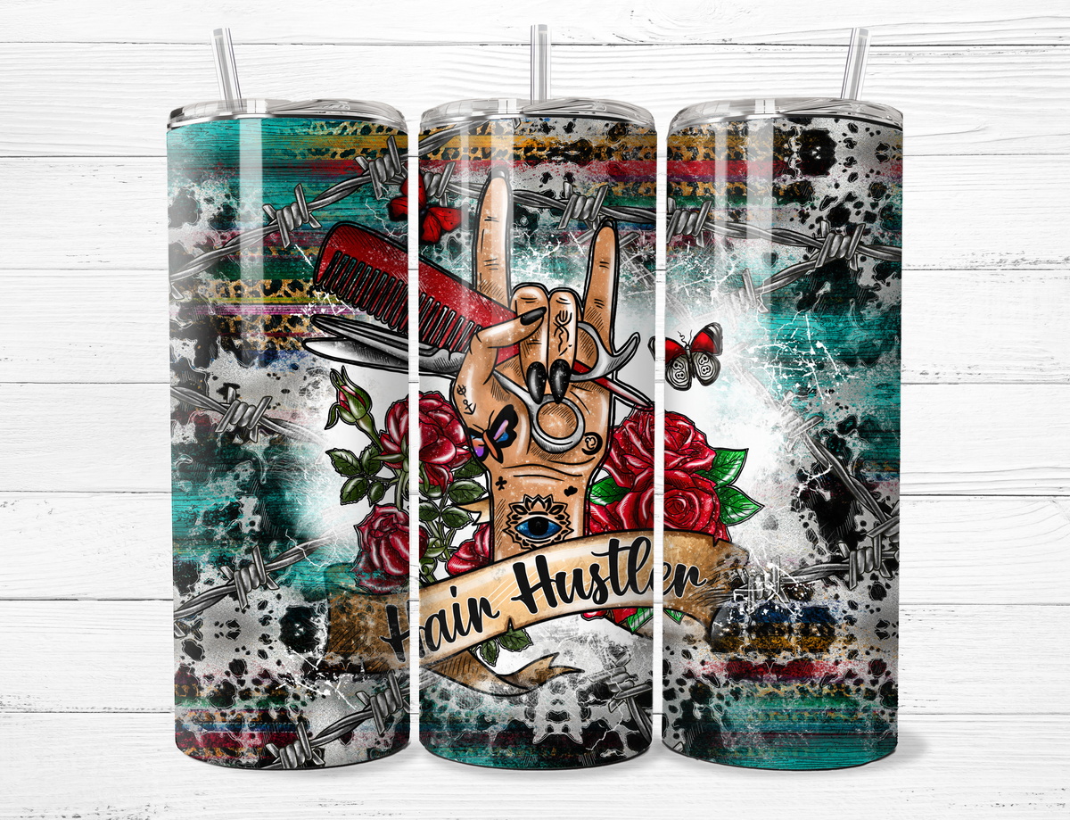Hair Hustler &amp; Roses Tumbler