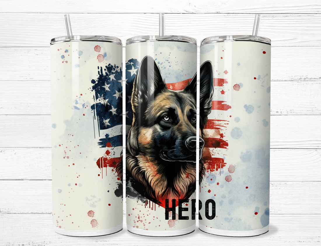 German Shepherd Hero Tumbler