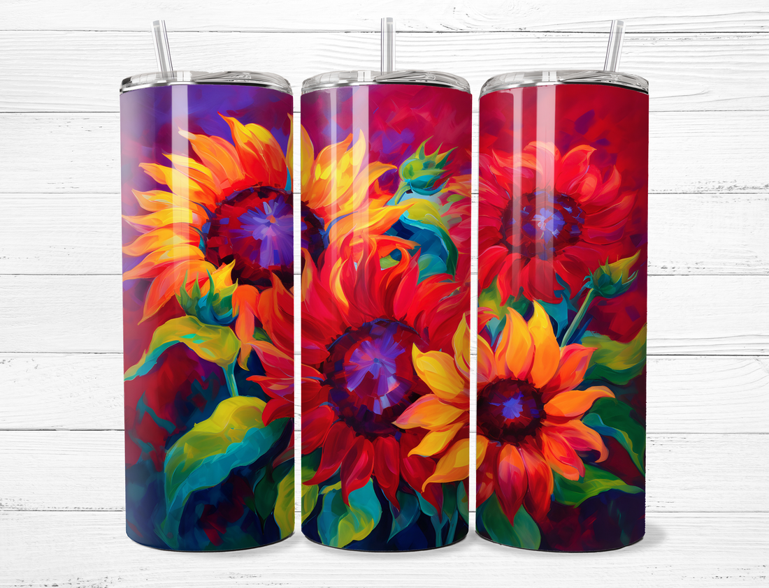 Painted Sunflowers Tumbler