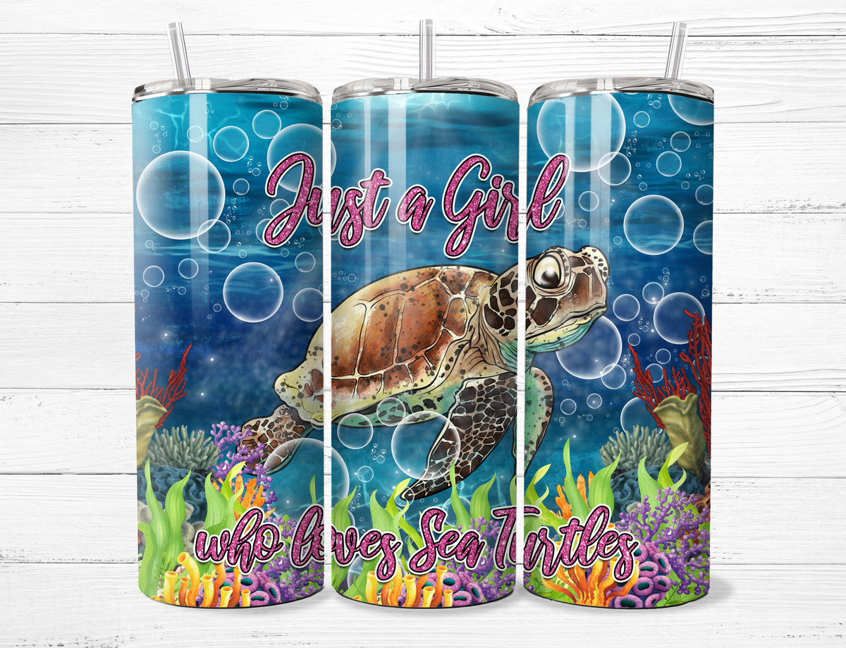 Just a Girl Who Loves Turtles Tumbler