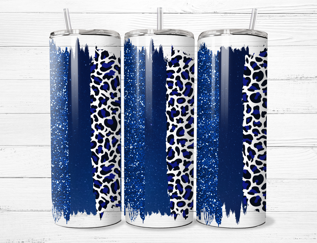 Blue Stripes Tumbler