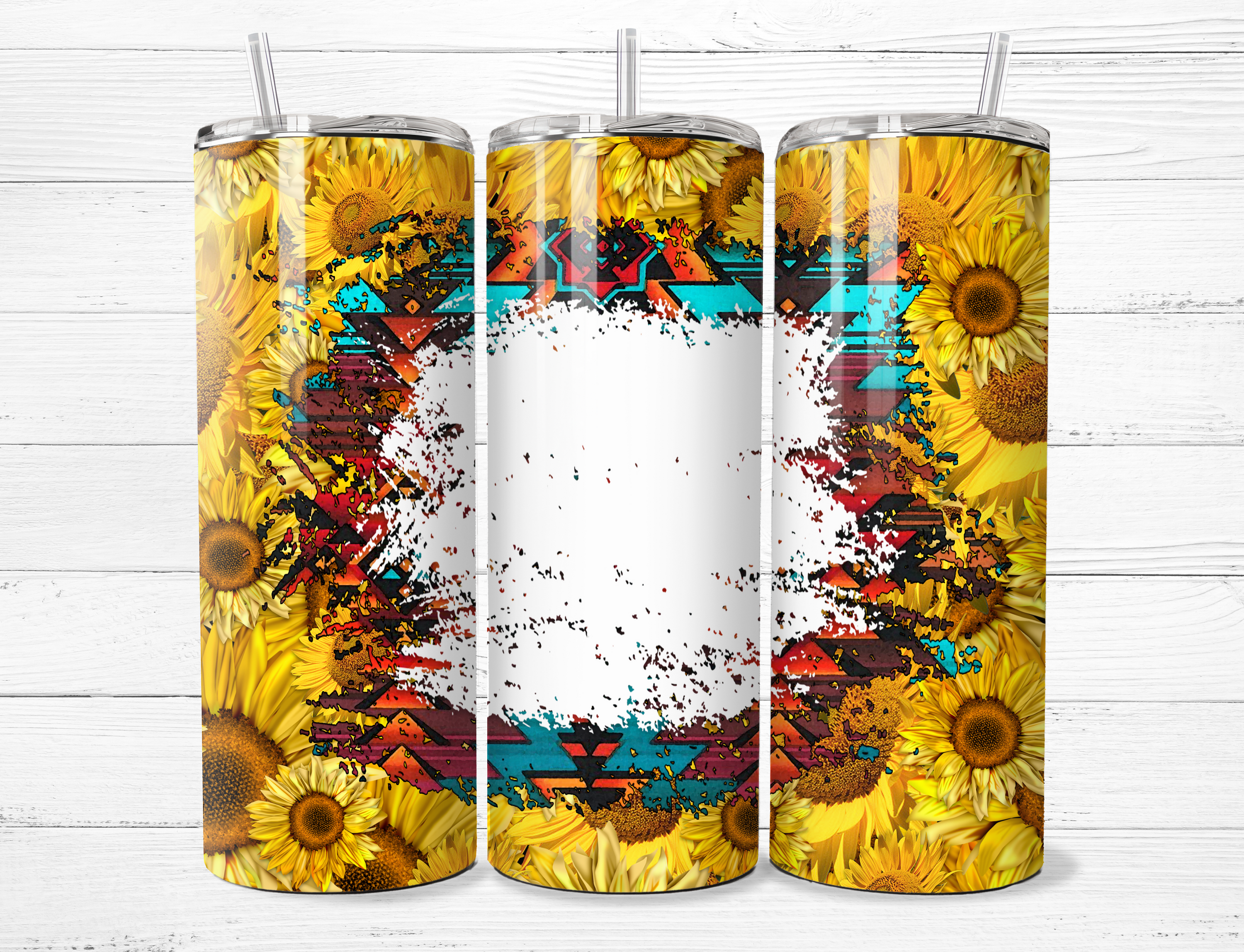 Flower &amp; Western Tumbler