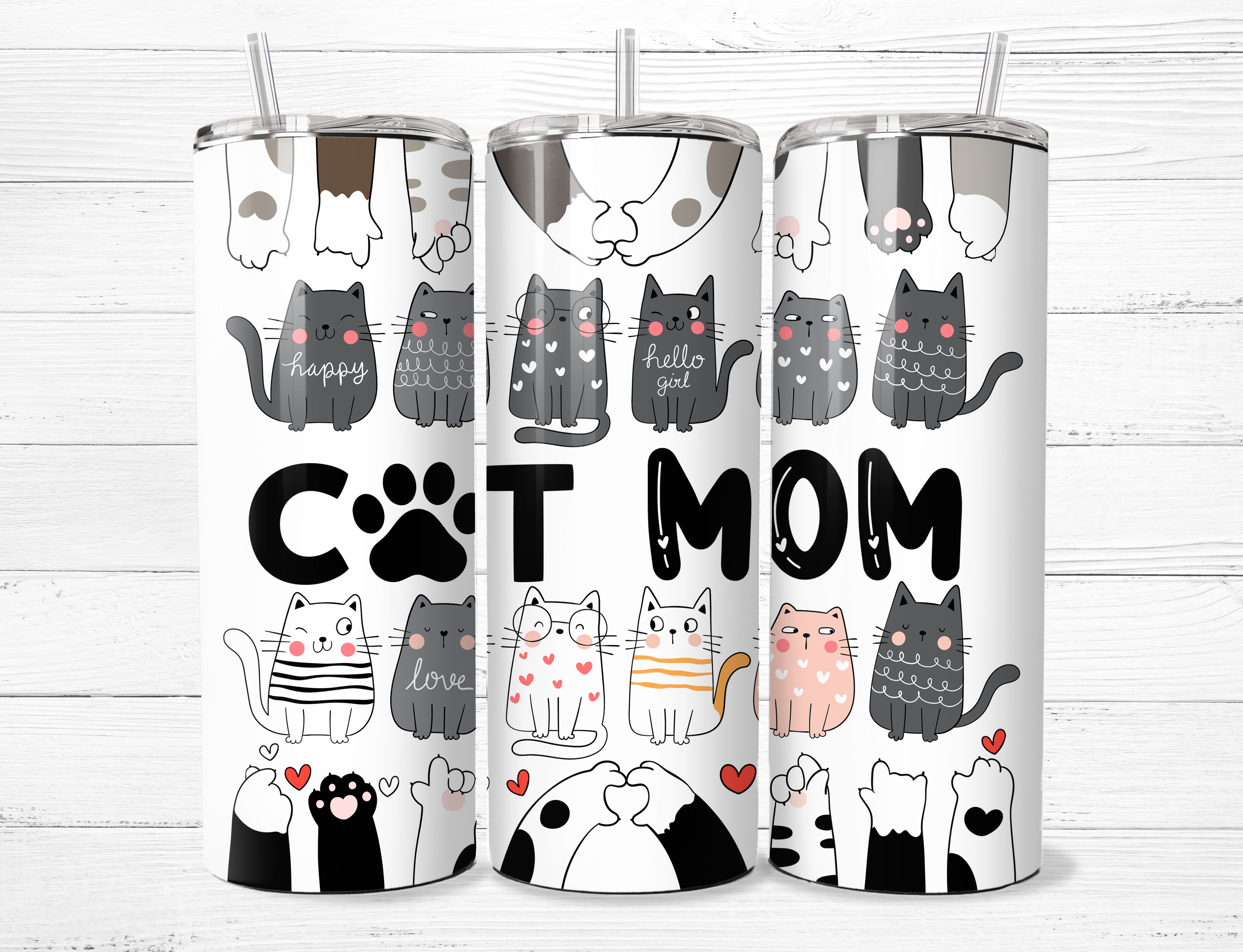 Cat Mom Tumbler