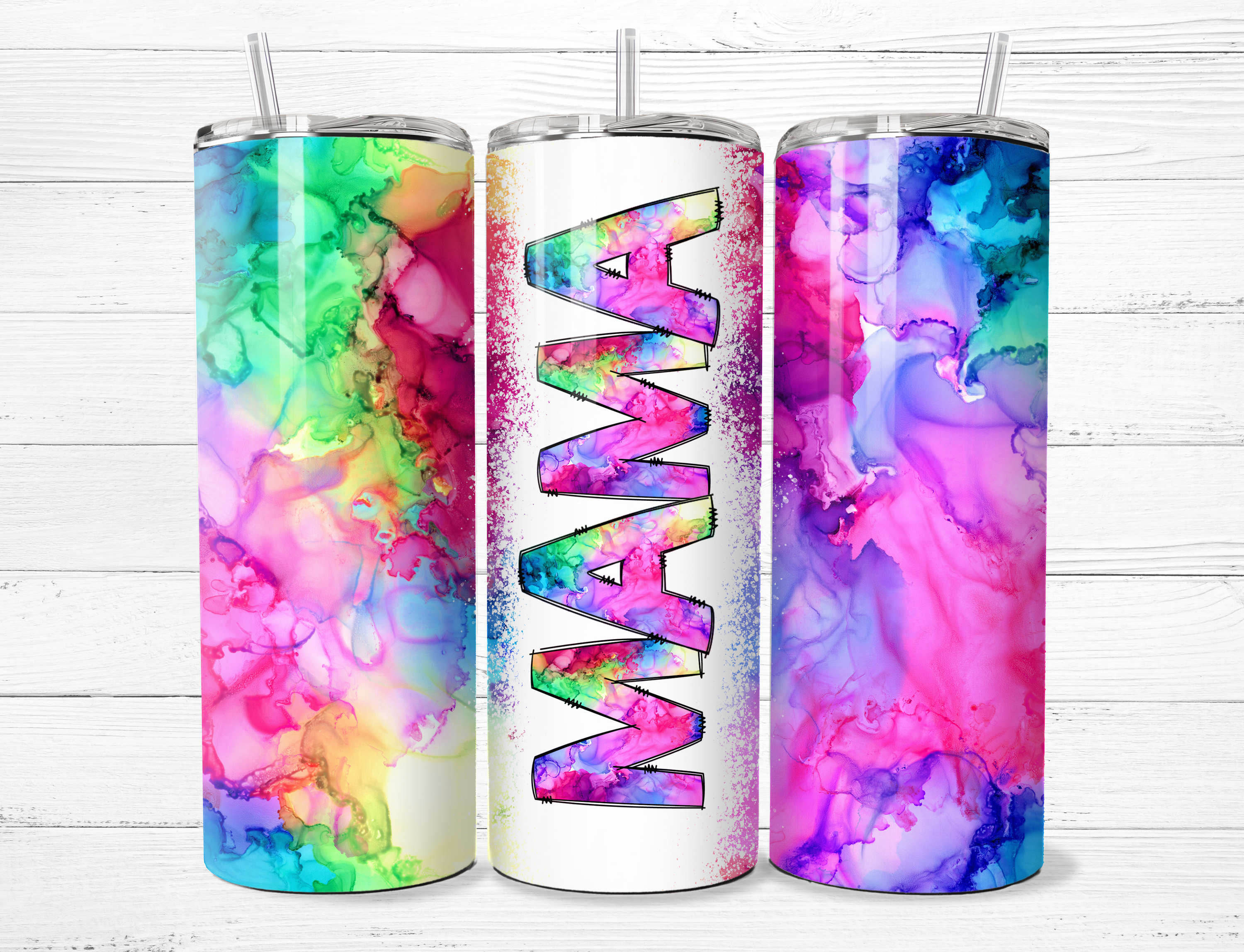 Watercolor Mama Tumbler