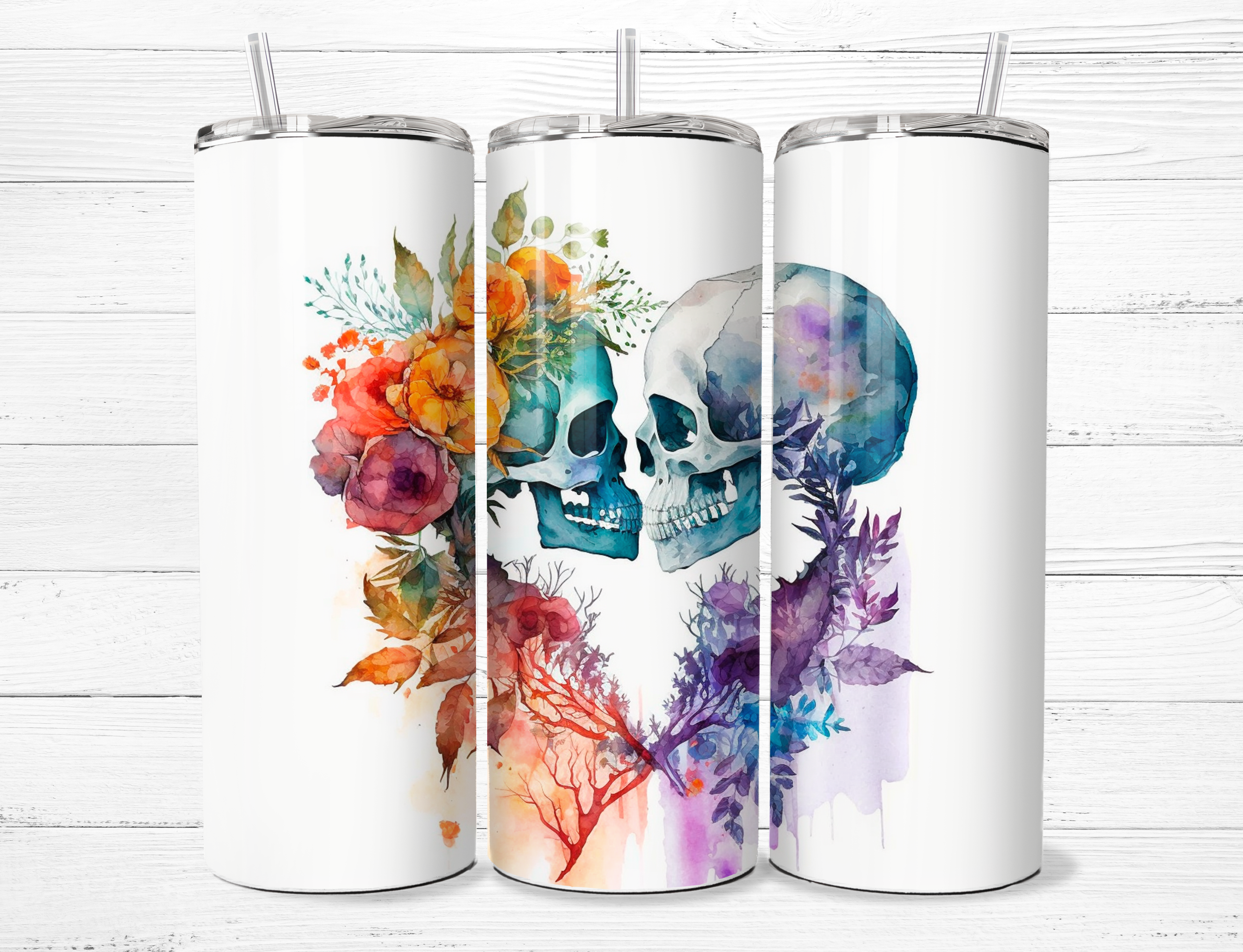 Two Skeletons Tumbler