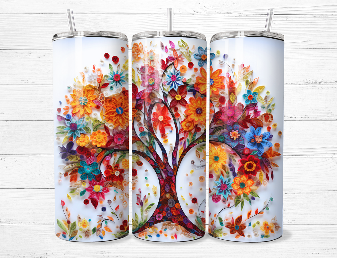 Flower Tree Tumbler