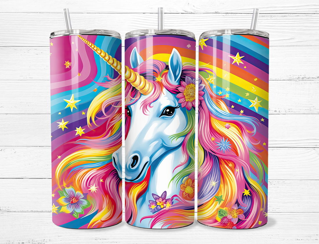 Rainbow Unicorn Tumbler