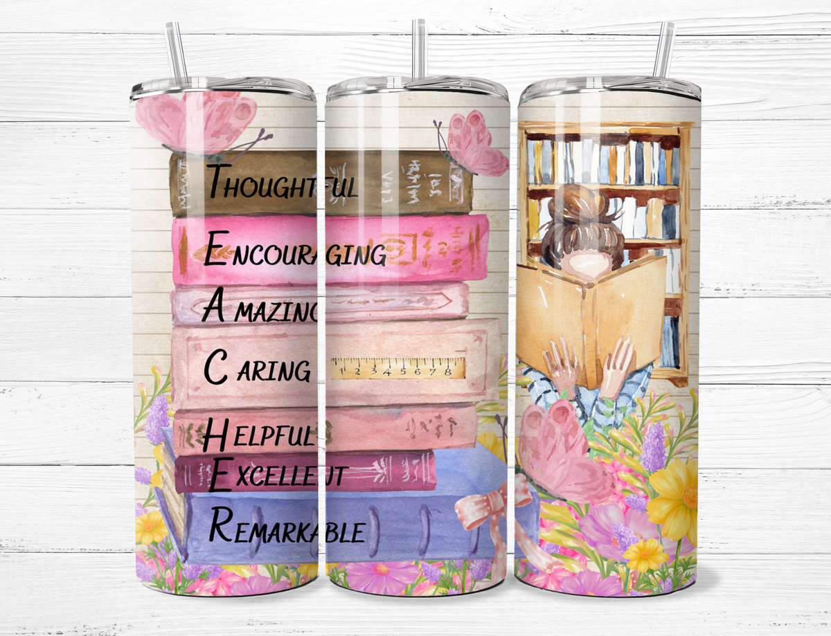 Teacher Books Tumbler