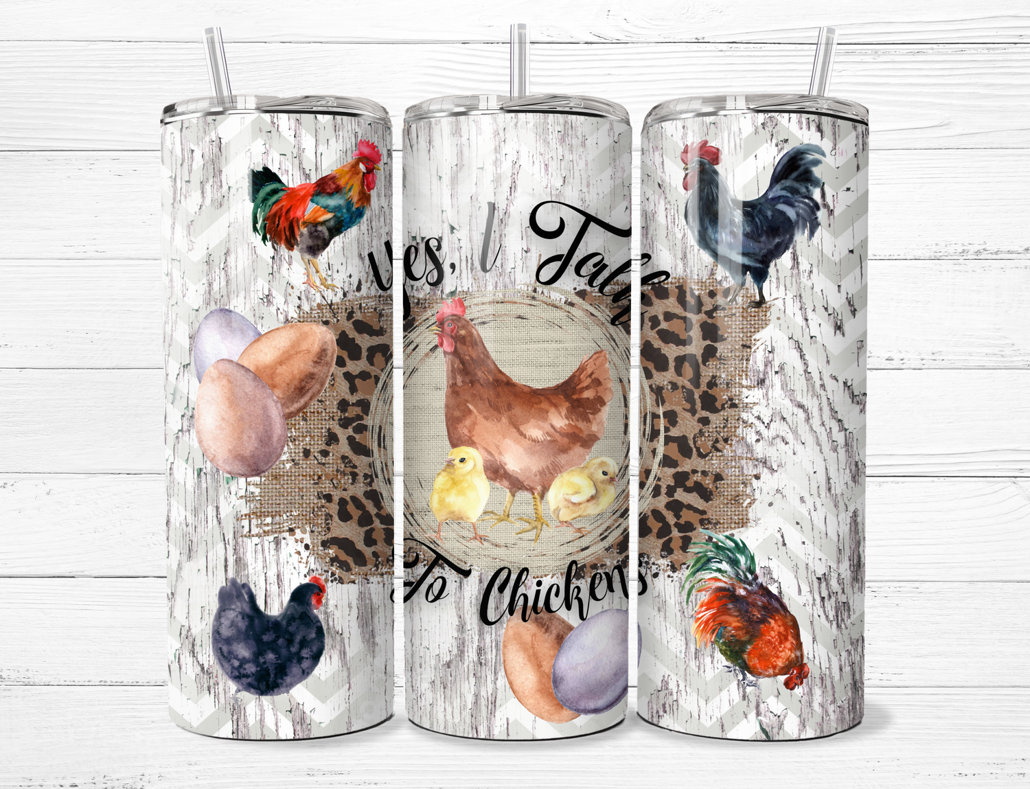 Talk to Chickens Tumbler