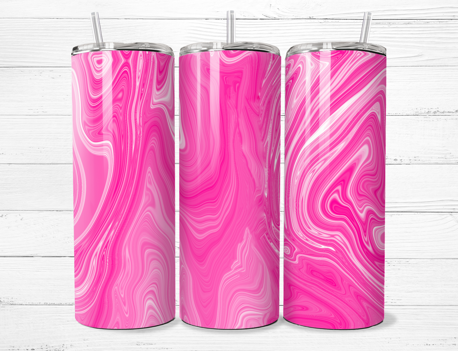 Pink Swirl Tumbler