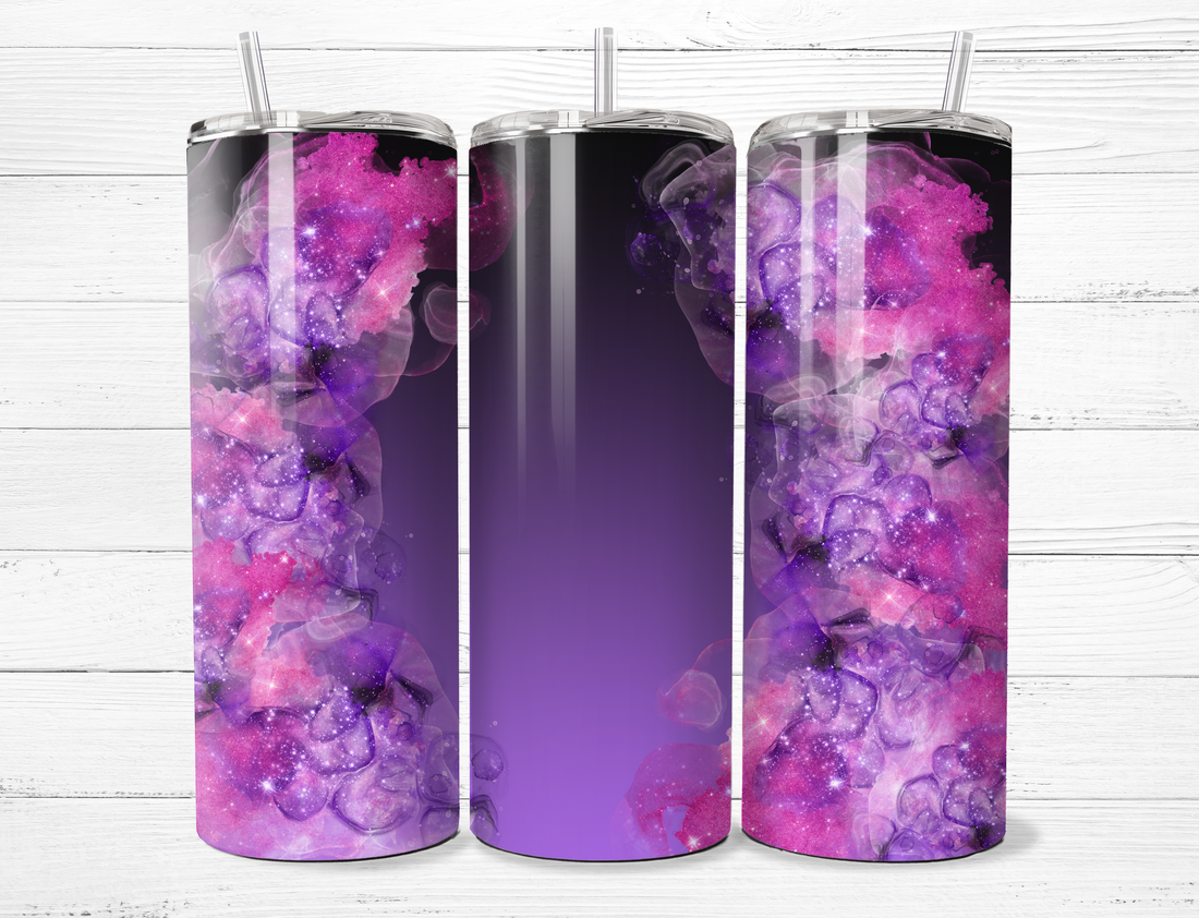 Purple &amp; Pink Swirl Tumbler