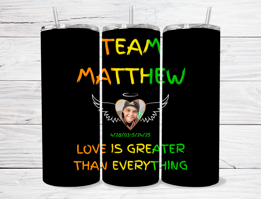 Team Matthew - black tumbler