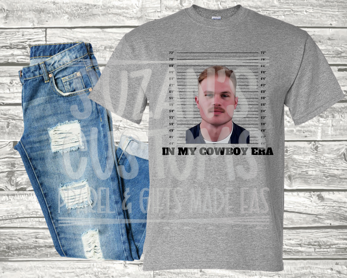 Cowboy Era Mugshot-DTF TRANSFER ONLY