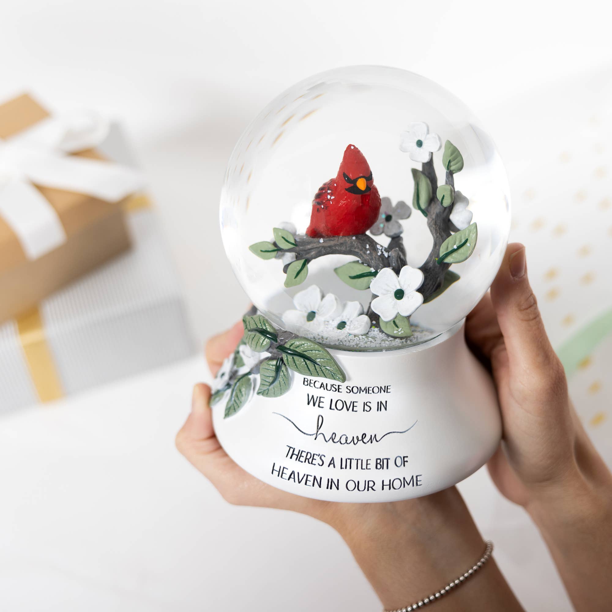 Heaven In Our Home - LED Lit, 120mm Musical Water Globe