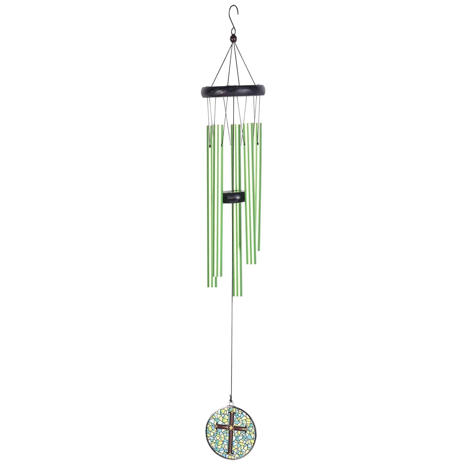 WINDCHIME CROSS SAIL BLUE GREEN 35&quot;