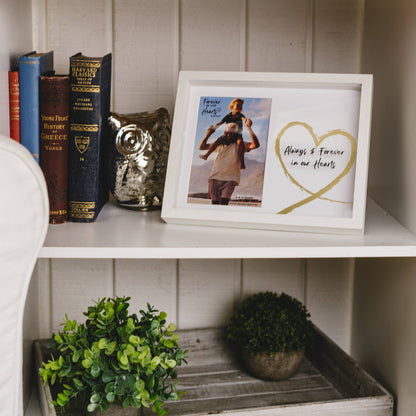 Hearts - 9.5" x 7.5" Shadow Box Frame
(Holds 4" x 6" Photo)
