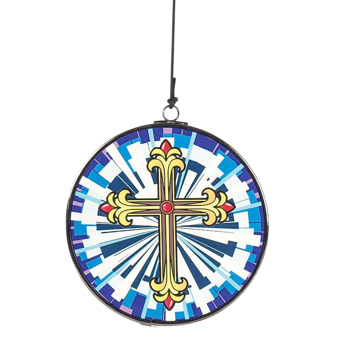 WINDCHIME CROSS SAIL BLUE YELLOW 35&quot;