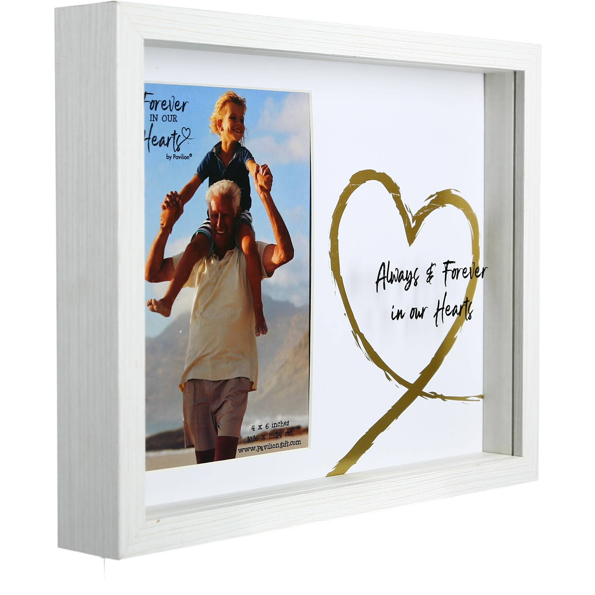 Hearts - 9.5" x 7.5" Shadow Box Frame
(Holds 4" x 6" Photo)